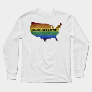 Black Lives Matter BLM Pride Long Sleeve T-Shirt